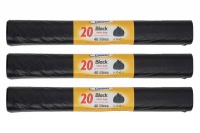 Bin Bags Black Roll 20s - 3 Pack Photo