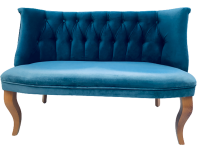 Decorist Home Gallery Lorenzo - Blue Velvet Long Chair Photo