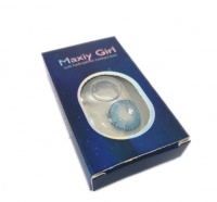 Maxiy Girl Premium Colour Contact Lenses - Brilliant Blue - 2 Pairs Photo