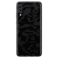 WripWraps Black Camo Vinyl Wrap for Samsung Galaxy A70 - Two Pack Photo