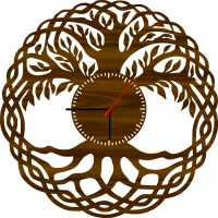 Wooden Tree Design Clock Photo