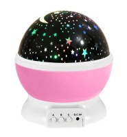 Starry Light LED Projector Star Moon Night -Pink Photo