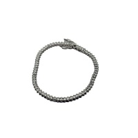 Full Diamond Bracele Sterling Silver Photo