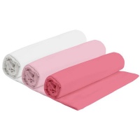 PepperSt Baby Collection – Baby Receiving Blanket – White Pink & DarkPink Photo
