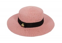 Charmza Panama Woven Hat -Pink Photo