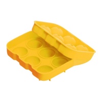 6 Ball Boulders Silicone Ice Tray- Yellow Photo