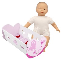 Classic World My First Doll and Cradle Set: Asian Doll Photo