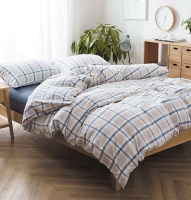 Linen Boutique - Duvet Cover Set Reversible - LinenBlue Photo