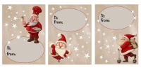 KT BRAND Santa Gift Tag Stickers Photo