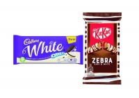 Cadbury KitKat Zebra & Oreo White Slab - 4 Pack Photo