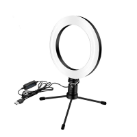 10" 26cm Dimmable LED Ring Light Lamp With Foldable Tripod Photo
