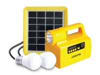 Everlotus 2W Solar Lighting with Bluetooth Speaker - Yellow/Black Photo