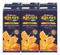 Clover Krush Krush 100% Fruit Juice UHT Orange 6x200ml Photo