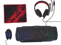 Xtrike Me Gaming starter kit 4-in-1 Keyboard Mouse Headset Combo Photo