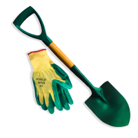 Grovida Latex Dipped Gloves And Ladies Small Garden Gro Shovel Combo Photo