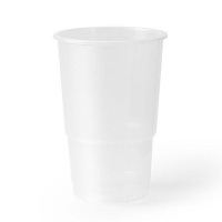 Clear Plastic Beer Cup - 350ml - Pack of 25 Photo