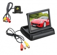 Foldable 4.3" HD LCD TFT Monitor With 170° HD Car Rear View Camera Photo