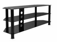 Mountright TV Stand Black Glass Leg Screen Size 32-60 inches 5 yr Warranty Photo