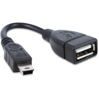 ZF USB Female to USB Mini Male OTG Data Adapter Cable Photo