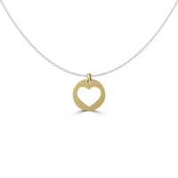 Jack Friedman Jewellers - 9ct Solid Gold Cut out Heart Charm Yellow Photo