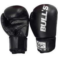 Fury sports Bulls Boxing Gloves Black - Leather Photo