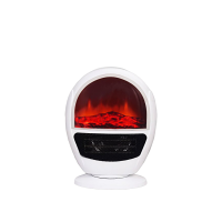 Portable Mini Electric Fan Heater with Simulated Flame Photo