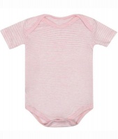 Infants Camille Pink Stripe Short Sleeve Bodyvest Photo