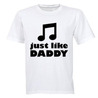 Just Like Daddy - Music - Kids T-Shirt Photo