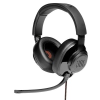 JBL Quantum 300 Hybrid Wired Over-Ear Gaming Headset With Flip-up Mic Black Photo
