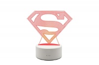 Spoonkie 3D LED: DC Superman Optical Illusion Lamps Light Photo