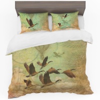 Print with Passion Migrating Ducks Duvet Cover Set Photo