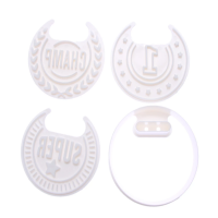 4 Pieces of Medal Cookie Cutter Set - White Photo