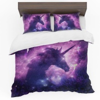 Print with Passion Unicorn Galaxy Duvet Cover Set Photo