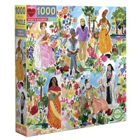 eeBoo Square Family Puzzle - Poet's Garden: 1000 Pieces Photo