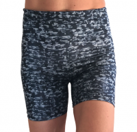 StrutActive Strut Active Black & Grey Camo HW Gym Dance & Booty Lycra HotPants Shorts Photo