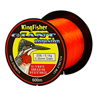 Kingfisher Giant Abrasion Nylon Fishing Line .35MM 9.1KG/20LB Colour Orange 600M Spool Photo