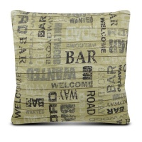 easyhome Scatter Cushion Wanted Bar Photo