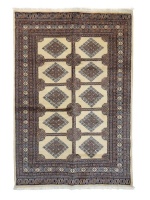 Exclusive Home Decor-Handmade Beige Bukhara Persian Rug/carpet- 190 x 130cm Photo