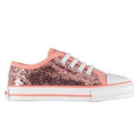 SoulCal Infants Low Canvas Shoes - Pink Glitter [Parallel Import] Photo