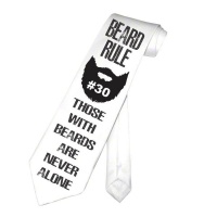 PepperSt Men's Collection - Designer Neck Tie - Beard Rule #30 Photo