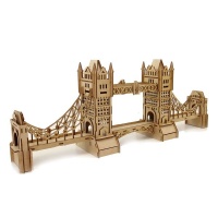 Wow We - 3D Wooden Model - 3D Puzzle - London Tower Bridge Photo