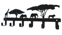 Medal Hanger Specialists DC Designers Animals under the Acacia Tree 6 hook Key Hook Black Photo