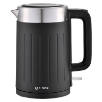 Eiger Lineo Nero Series Stainless Steel Cold-touch Cordless Kettle Photo