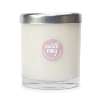 Earthsong Rose Geranium Scented Soy Candle Natural - Essential Oil - Balance Photo