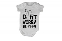 BuyAbility Don't Worry Be Hoppy - Easter - Short Sleeve - Baby Grow Photo