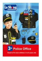 Policeman Role Play Costume Set with Accessories - Deluxe Photo