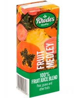 Rhodes 100% Fruit Juice Fruit Medley 24 x 200 ML Photo