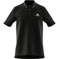 adidas Men's Sl-PG Short Sleeve Polo Shirt - Black/White Photo