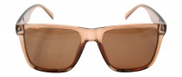 Lentes and Marcos "Solide" Brown Polarized/UV400 Wayfarer Glasses Photo