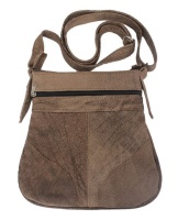 Genuine Leather Sling / Shoulder Bag - Light Brown Photo